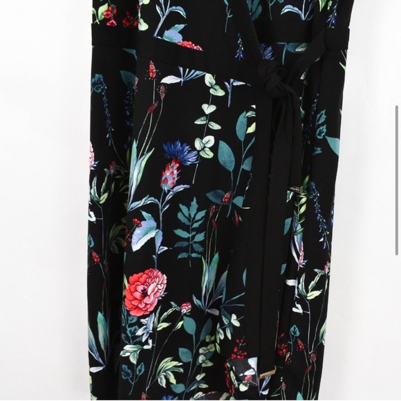 Tommy Hilfiger Floral-Print Wrap Dress Monaco Flor size 10 - Picture 3 of 6